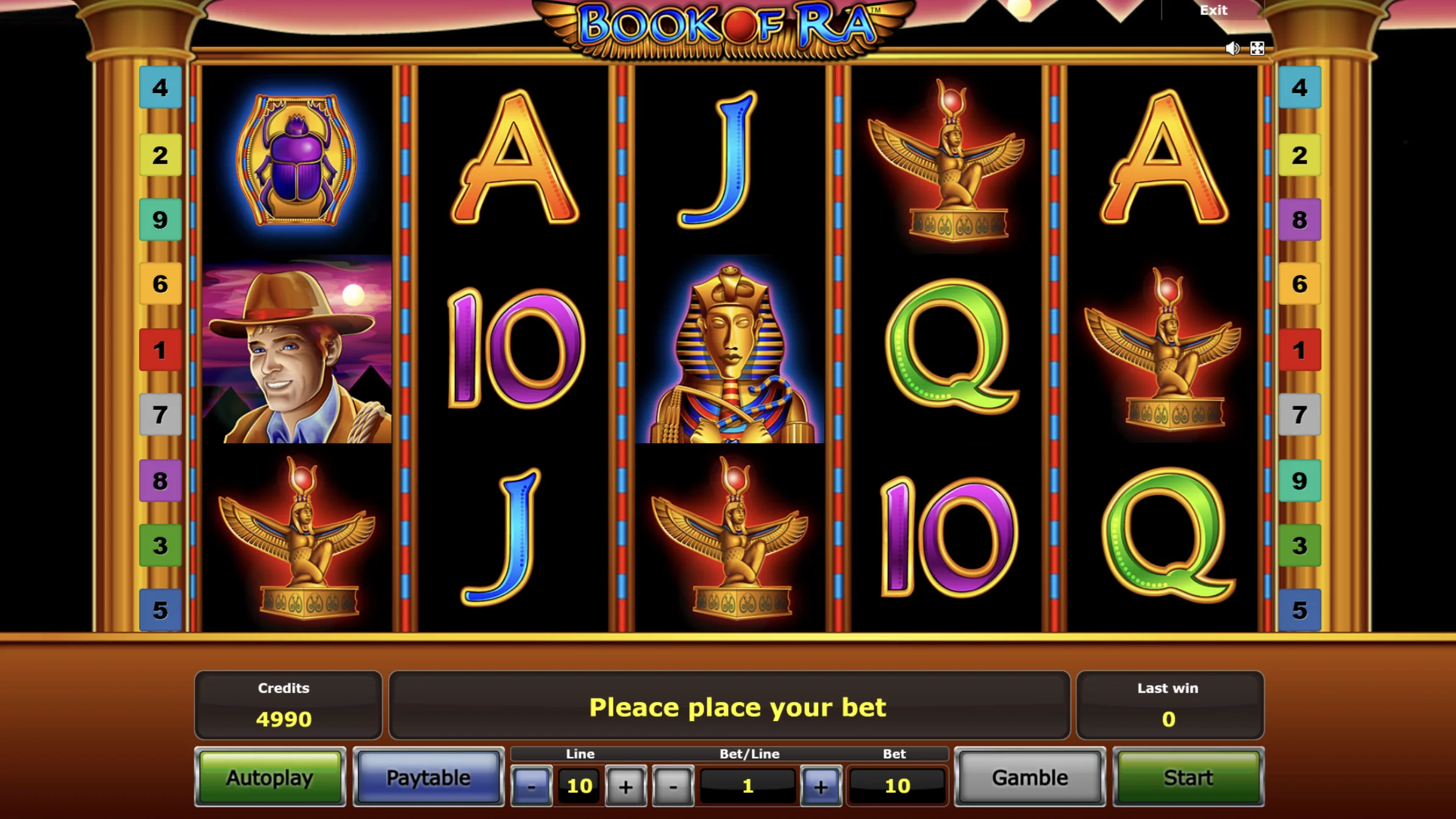Book of Ra Demo